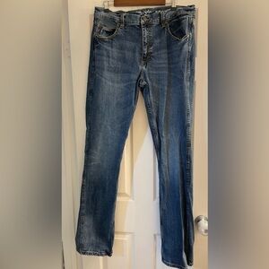 Men’s retro Wrangler jeans size 36x38 Slim Straight No holes/tears WLT88BZ